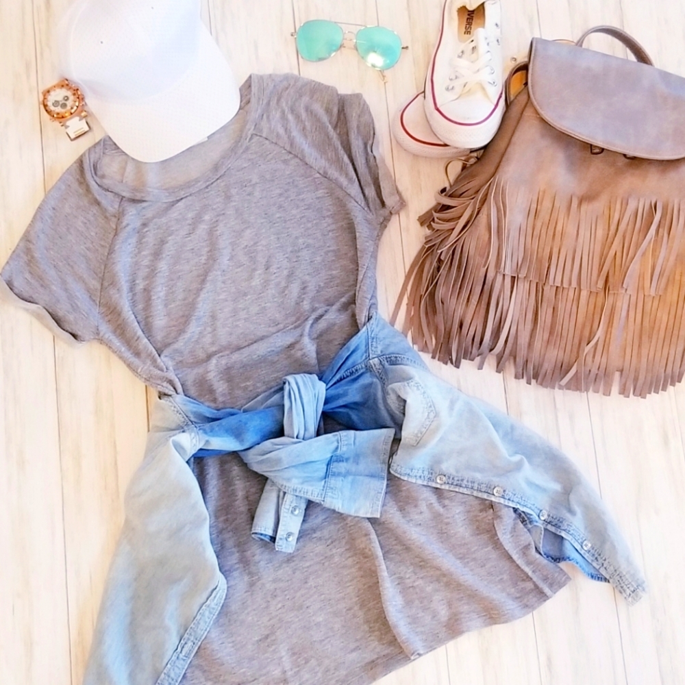 Grey T-Shirt Dress